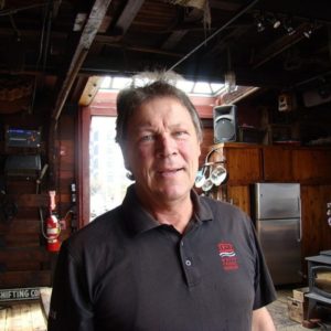 David Sharps on his Waterfront Museum Barge